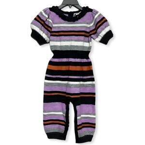 Habitual One-Piece Jumpsuit Striped Pattern Knitted Multicolor 18 Months NWOT